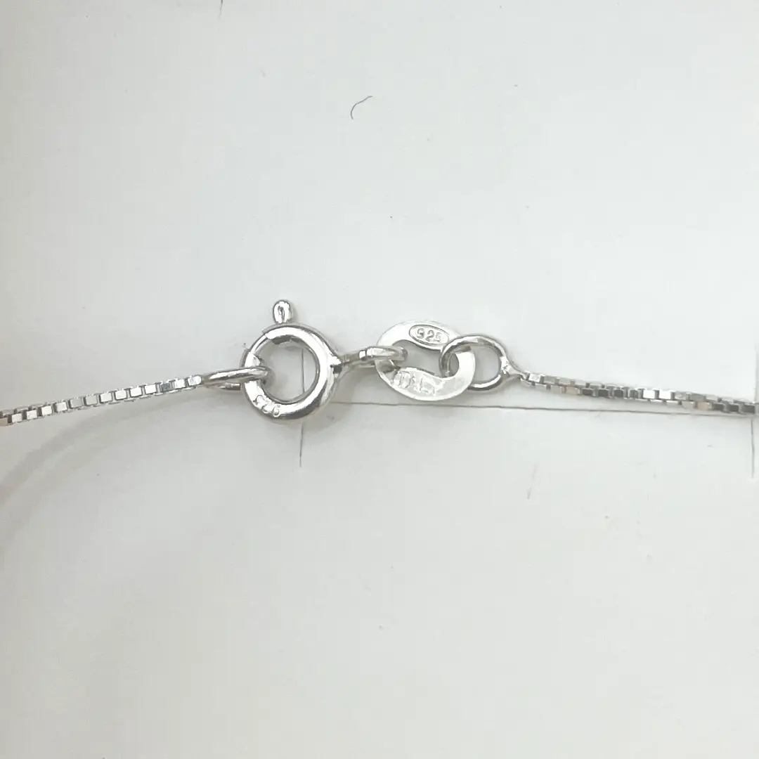 Collana Croce Argento 925 Donna 45 o 50 cm | Ciondolo Croce Doppia con Zirconi Verdi e Bianchi | Girocollo - immagine 5