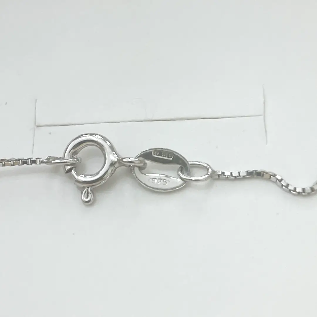 Collana Croce Argento 925 Donna 45 o 50 cm | Ciondolo Croce Zirconi Blu e Bianchi | Girocollo Croce - immagine 5